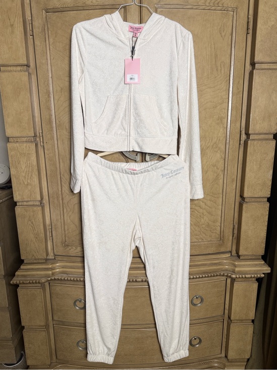 Juicy Couture Pants - Juicy Couture🔥 Iconic Terry Oyster Bling Hoodie Tracksuit Set